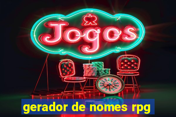 gerador de nomes rpg